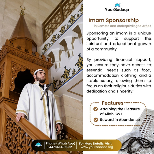 Imam Sponsorship in Various Countries (1 Year)