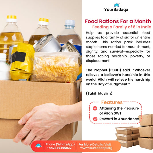 Food Ration for a Family of 6 for 1 Month!